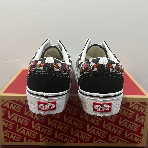 Vans Old Skool Platform, VN0A5KRGBML, Poppy Checkerboard - Picture 4 of 13